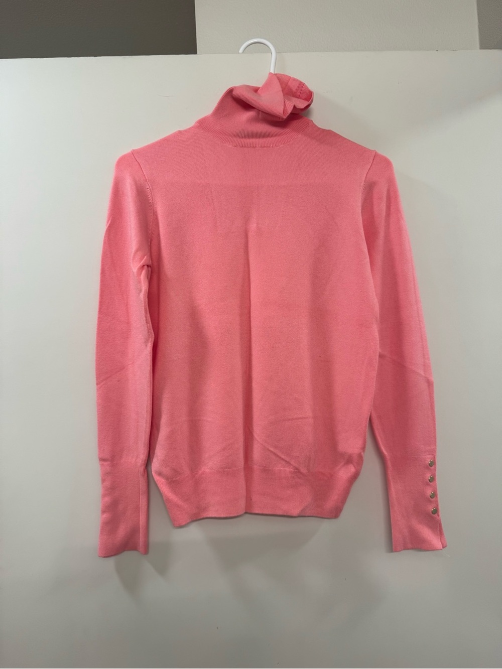 ZARA Women’s Pink Turtleneck Sweater - Size M